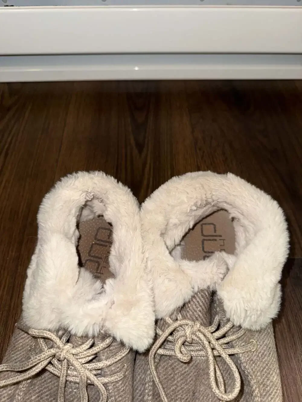 Hey Dude Britt Women's Faux Fur Lined Brown Ankle Booties Size Women’s 10